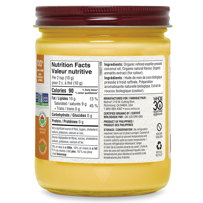 Organic Coconut Oil with Butter Flavour