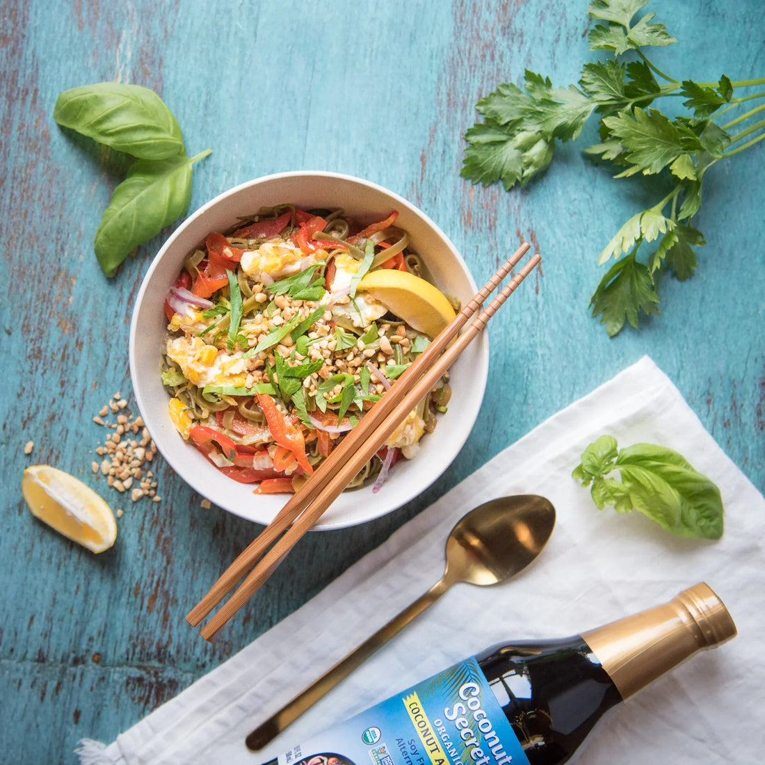 Veggie Pad Thai with Coconut Aminos