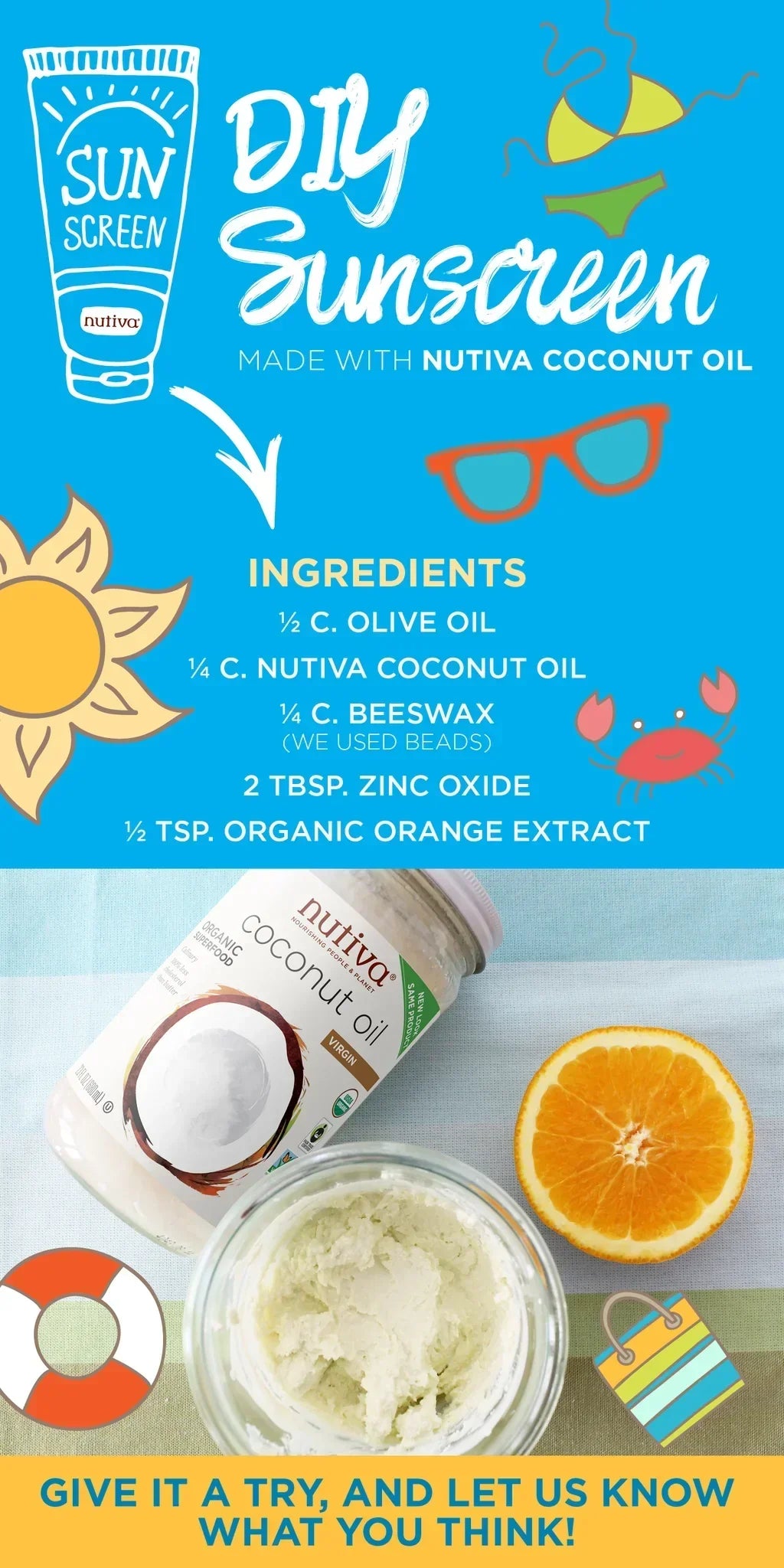 DIY Sunscreen Made with Coconut Oil