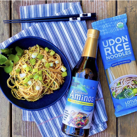 Quick & Easy Spicy Udon Stir Fry with Organic Original Soy Sauce Substitute