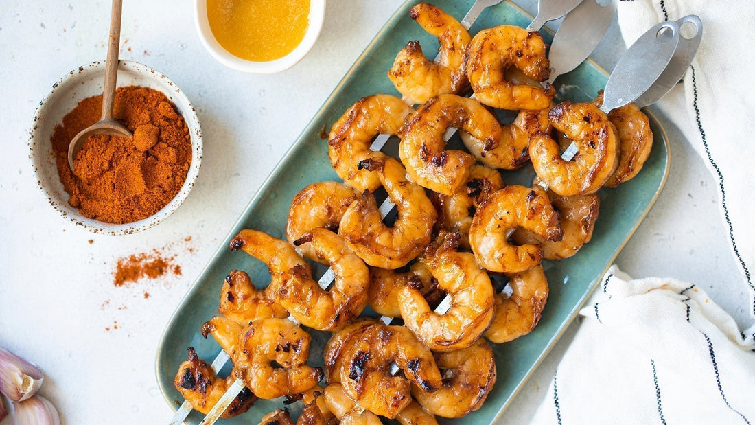 Grilled Lime Shrimp Skewers